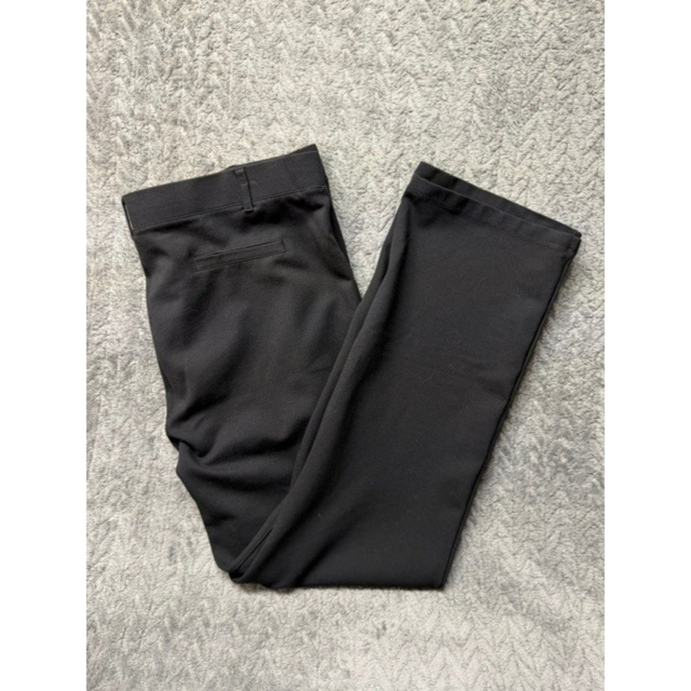 Betabrand Dress Pant Yoga Pants Black Straight Leg Trousers 2XL 0758